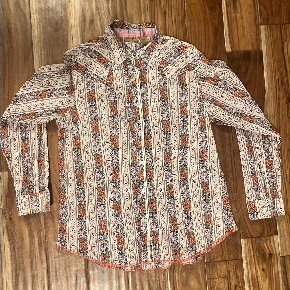 Floral Striped Women's Shirt
